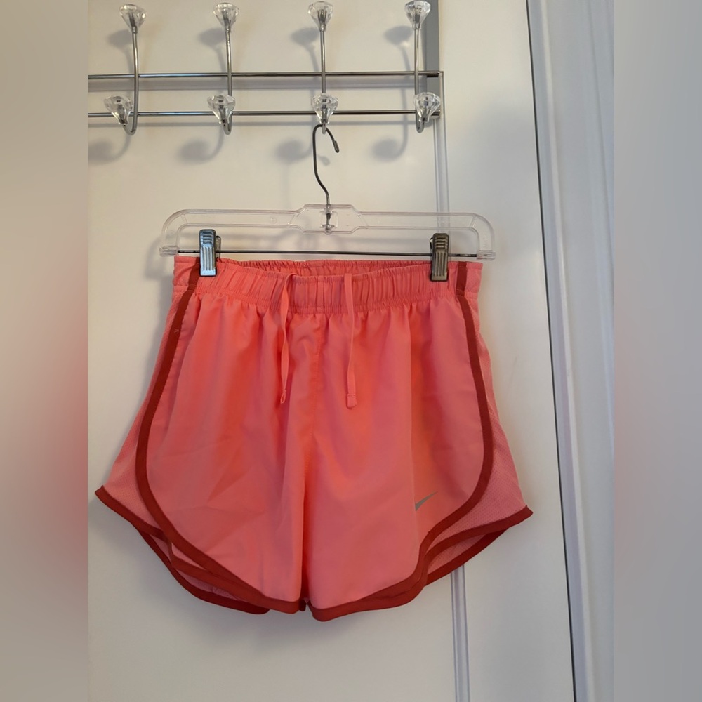 Women’s Pink and Red Nike Athletic Shorts
